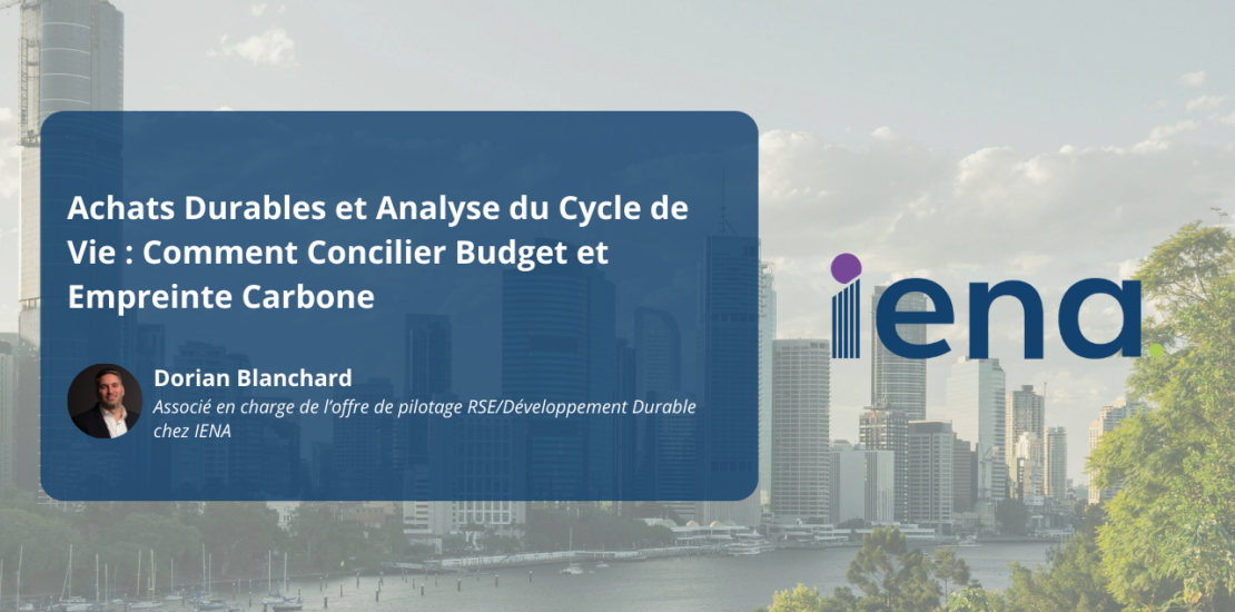 Webinar : Achats Durables et Analyse du Cycle de Vie - Concilier Budget et Empreinte Carbone